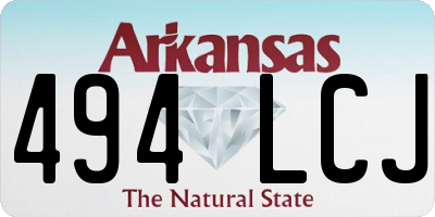 AR license plate 494LCJ