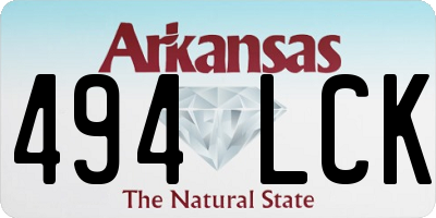 AR license plate 494LCK