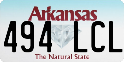 AR license plate 494LCL