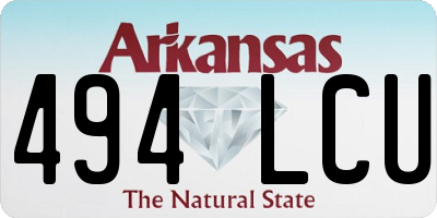 AR license plate 494LCU