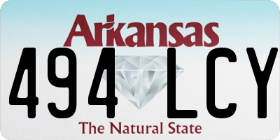 AR license plate 494LCY