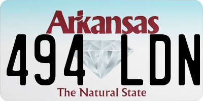 AR license plate 494LDN