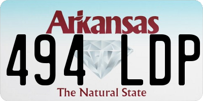 AR license plate 494LDP