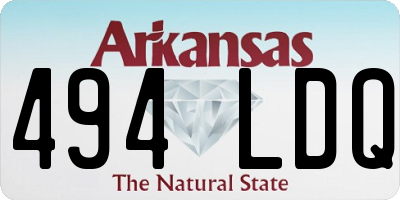 AR license plate 494LDQ