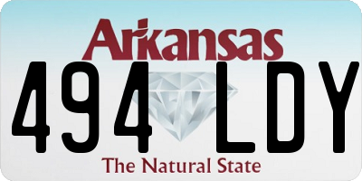 AR license plate 494LDY