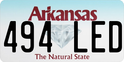 AR license plate 494LED