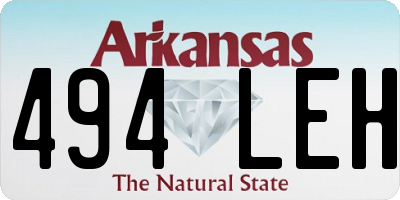 AR license plate 494LEH