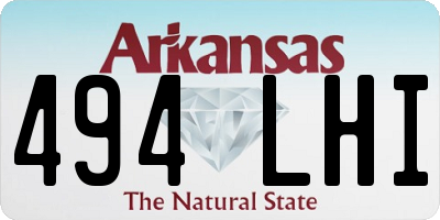 AR license plate 494LHI