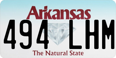 AR license plate 494LHM