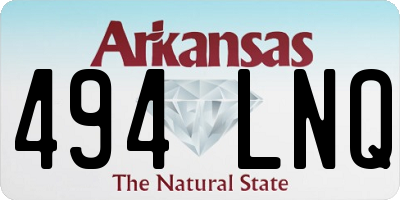 AR license plate 494LNQ