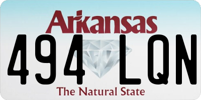 AR license plate 494LQN