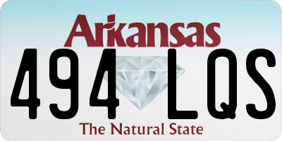 AR license plate 494LQS