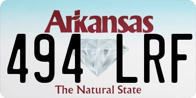 AR license plate 494LRF