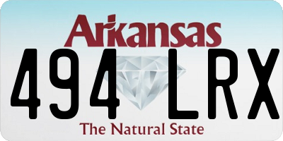 AR license plate 494LRX