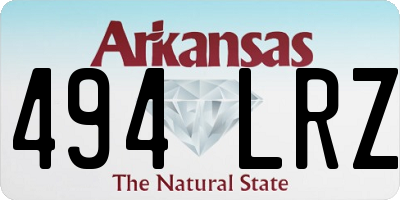 AR license plate 494LRZ