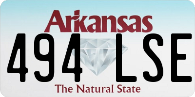 AR license plate 494LSE