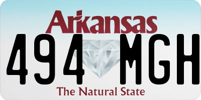 AR license plate 494MGH