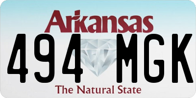 AR license plate 494MGK