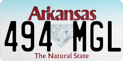 AR license plate 494MGL