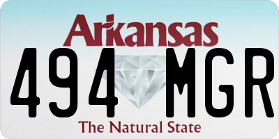 AR license plate 494MGR