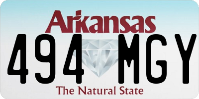 AR license plate 494MGY