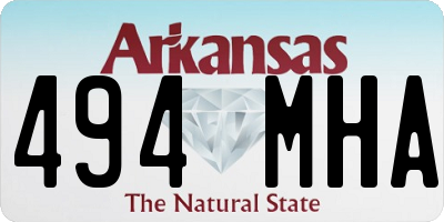 AR license plate 494MHA