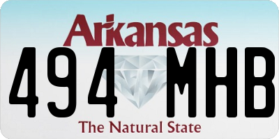 AR license plate 494MHB