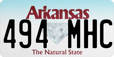 AR license plate 494MHC