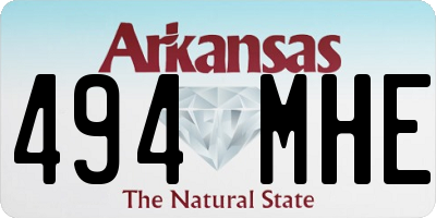 AR license plate 494MHE