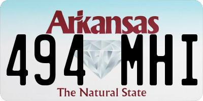 AR license plate 494MHI