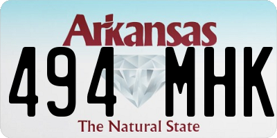 AR license plate 494MHK