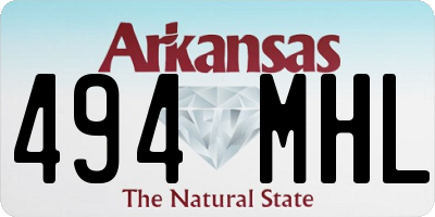 AR license plate 494MHL