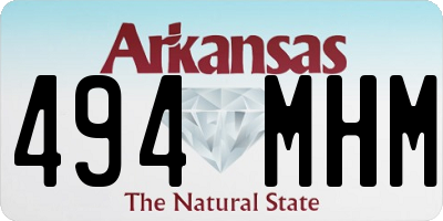 AR license plate 494MHM