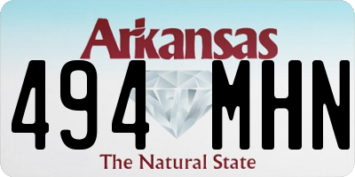 AR license plate 494MHN