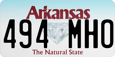 AR license plate 494MHO