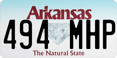 AR license plate 494MHP