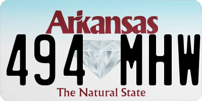AR license plate 494MHW