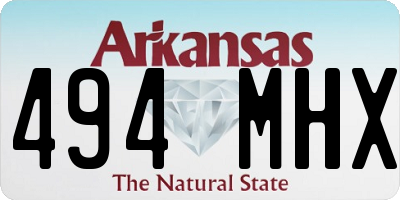 AR license plate 494MHX