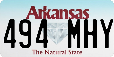 AR license plate 494MHY