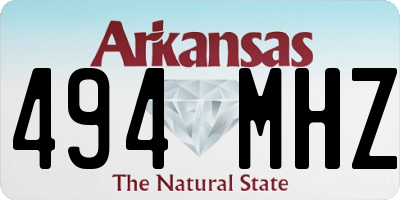 AR license plate 494MHZ