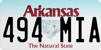 AR license plate 494MIA