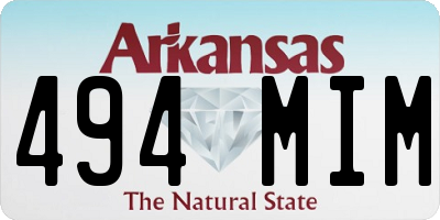 AR license plate 494MIM