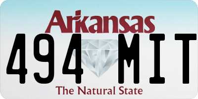 AR license plate 494MIT