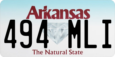 AR license plate 494MLI
