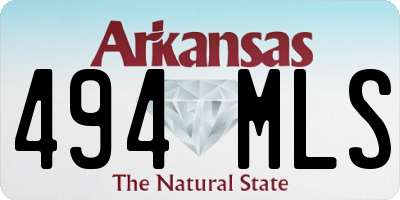AR license plate 494MLS