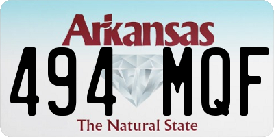 AR license plate 494MQF