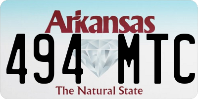AR license plate 494MTC