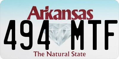 AR license plate 494MTF