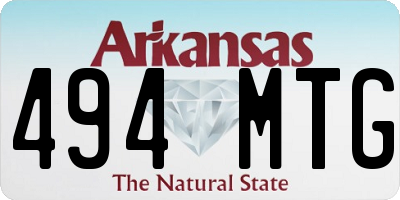 AR license plate 494MTG