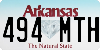 AR license plate 494MTH